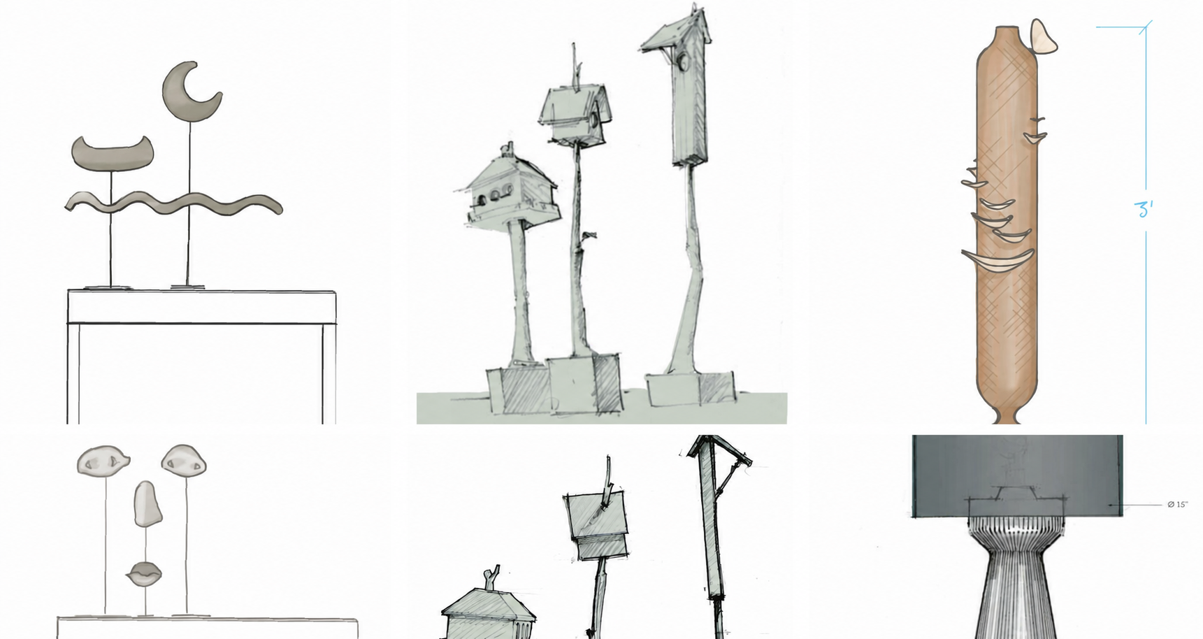 Outdoor furniture development grid