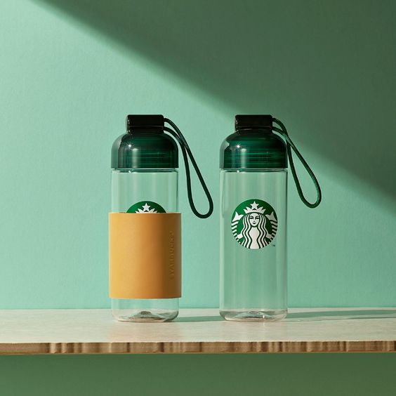 Starbucks water bottle collection at retail