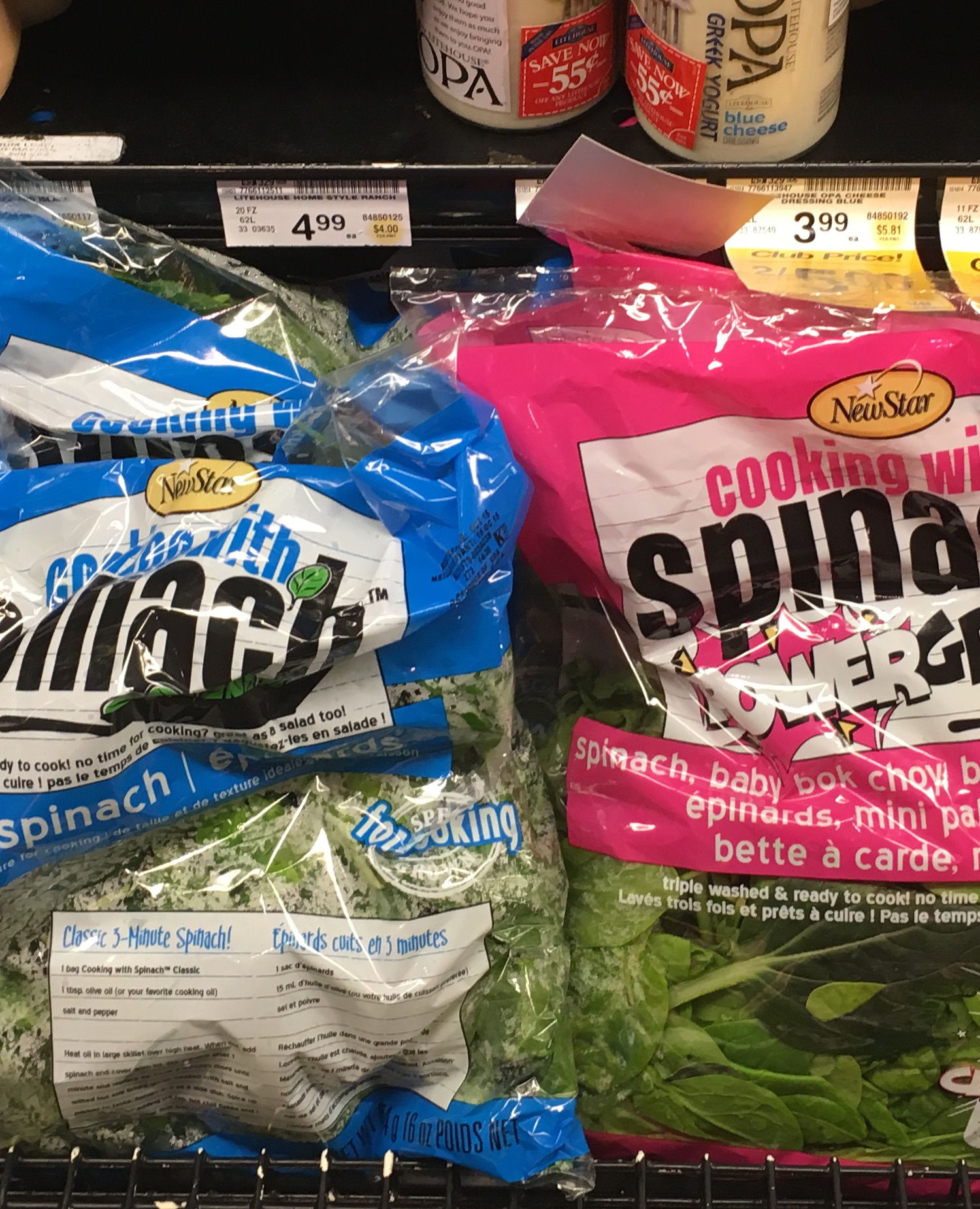 In-store research into packaged fresh produce